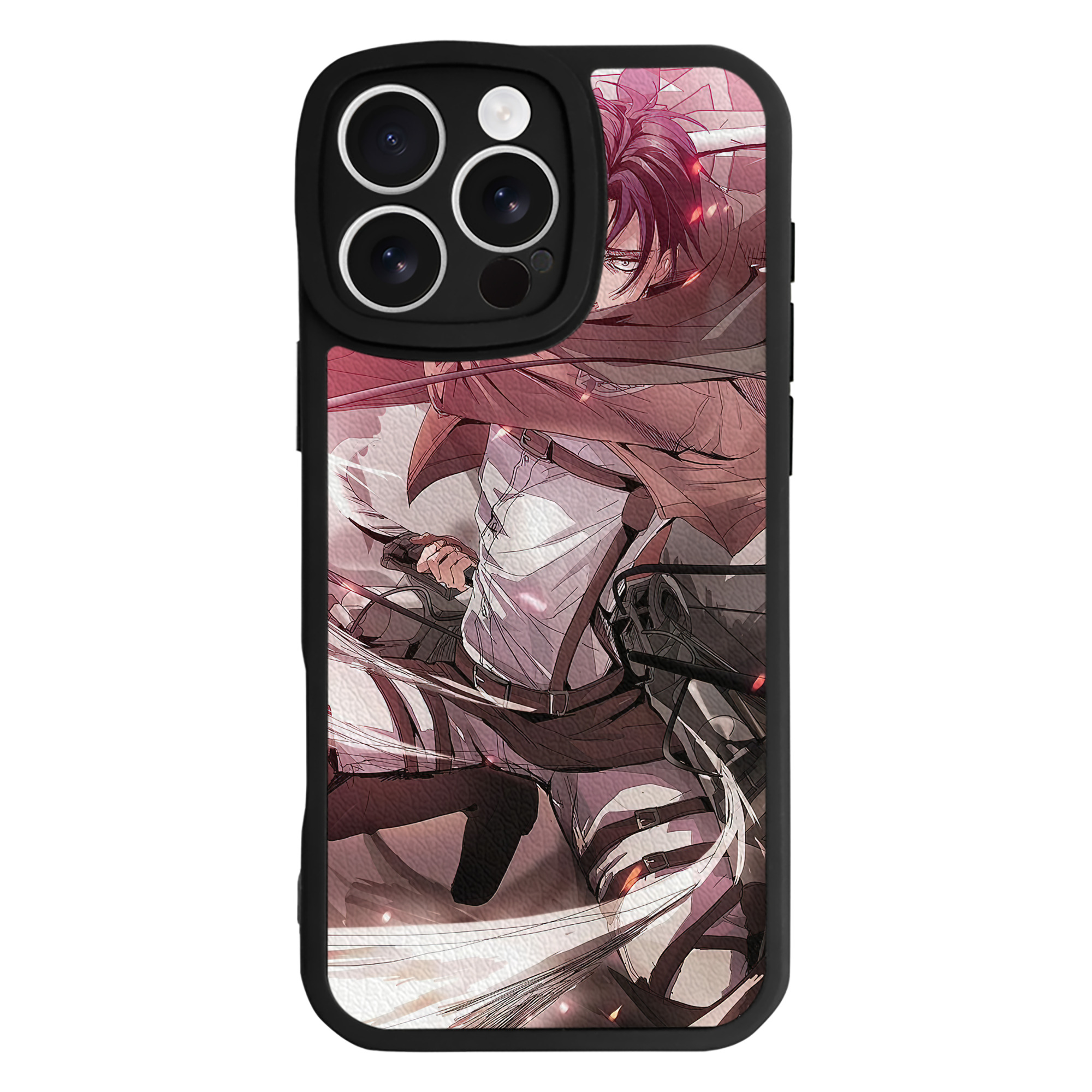 （画像用） 進撃の巨人 Attack on Titan 【iPhone 16シリーズ対応】シリコンスマホケース（レザー調） 材質：シリコン